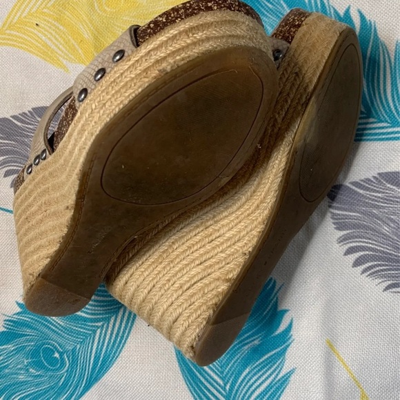 Lucky Brand Magnolia Wedge Heel Sandals Size 6.5 - Picture 3 of 6